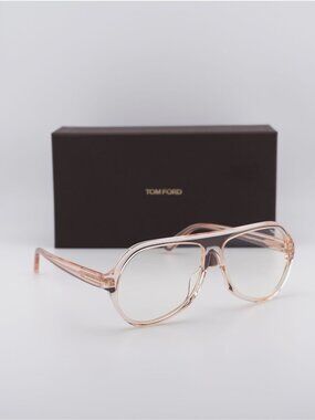 Tom Ford Thomas FT0732 072 Aviator Sunglasses - Shiny Pink \ Transparent